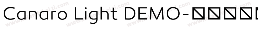 Canaro Light DEMO字体转换